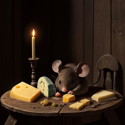 Cover art for Medieval Mousy Mooching, a mouse scenario on AI Dungeon