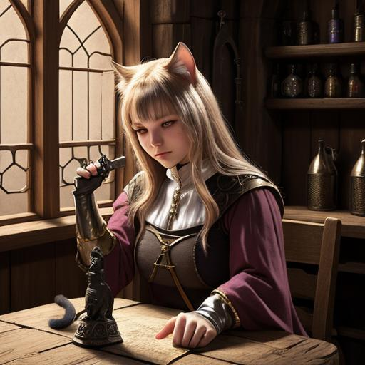 Cover art for The Cat-girl Is Allergic To Magic, a nsfw scenario on AI Dungeon