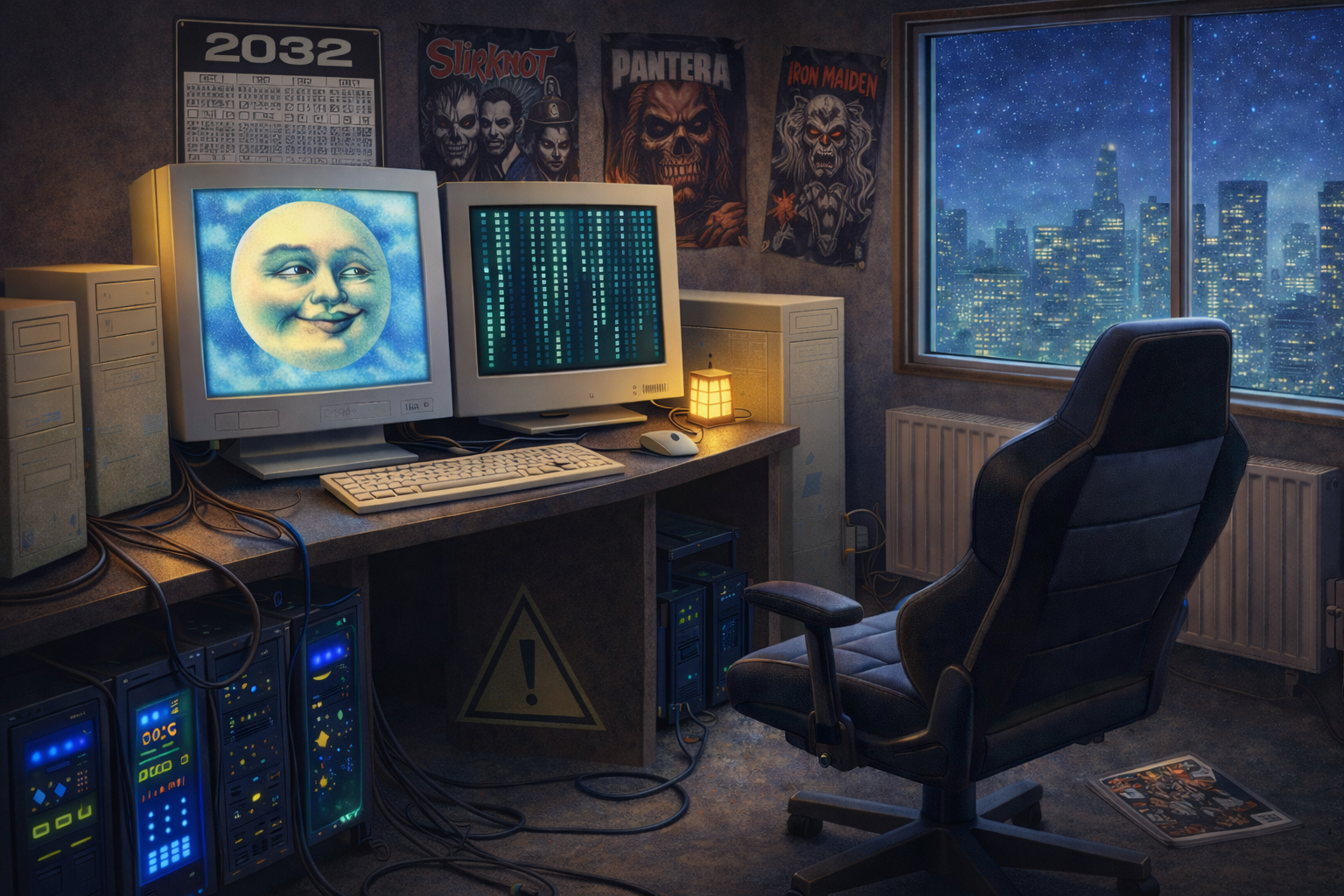 Cover art for Y2K-2032-Tech Freeze, a y 2 k scenario on AI Dungeon