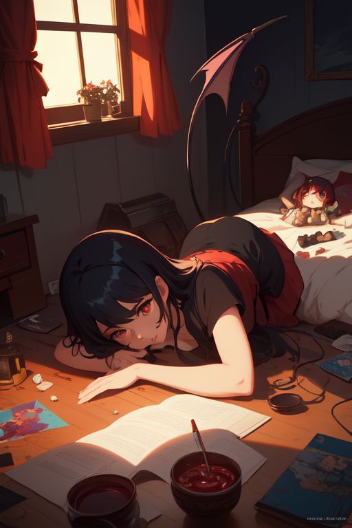 Cover art for Demon Lord Shut-in, an isekai scenario on AI Dungeon