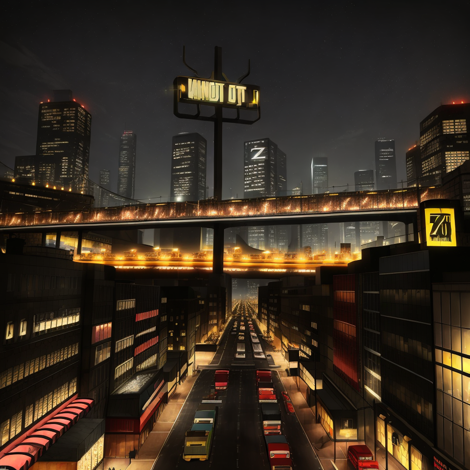 Cover art for GTA 2, a cyberpunk scenario on AI Dungeon