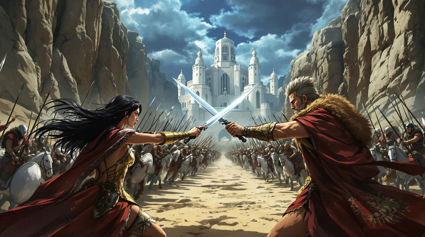 Cover art for Battle to save your Domain, a fantasy scenario on AI Dungeon
