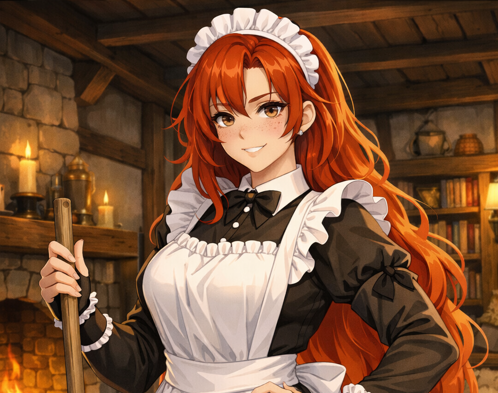 Cover art for The Kingdom's Strongest General is now my Maid, a slice of life scenario on AI Dungeon