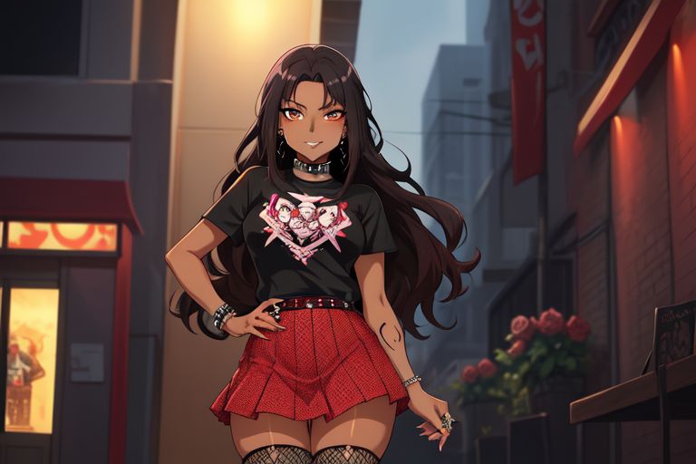 Cover art for Val, la Latina Gótica, a latina scenario on AI Dungeon