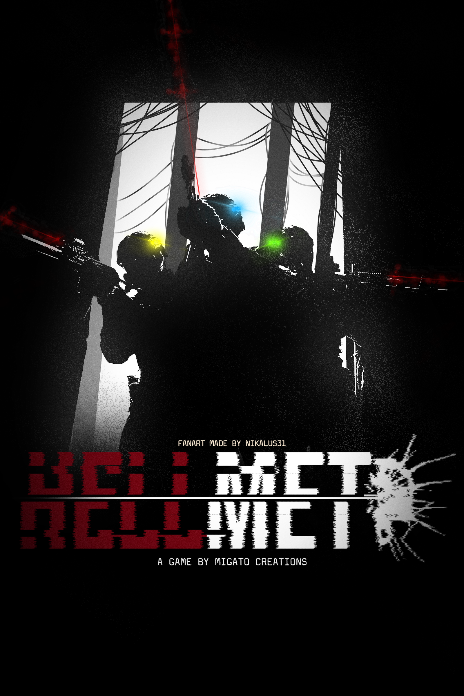 Cover art for HELLMET: 2031, a squad scenario on AI Dungeon