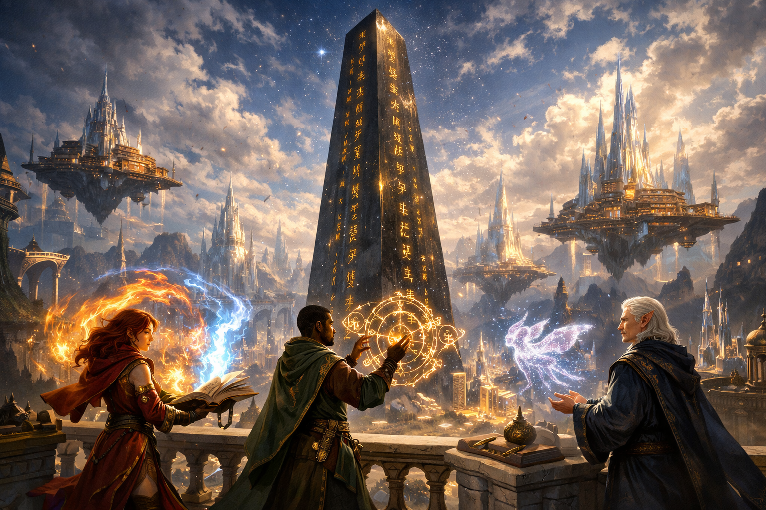 Cover art for Spellcrafters - The Pinnacle Gambit, a fantasy scenario on AI Dungeon