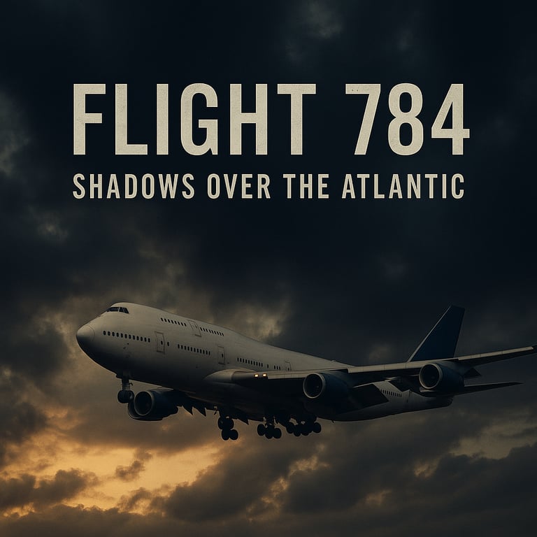 Cover art for Skybound: Flight 784 – Trans-Atlantic Tales, a modern scenario on AI Dungeon