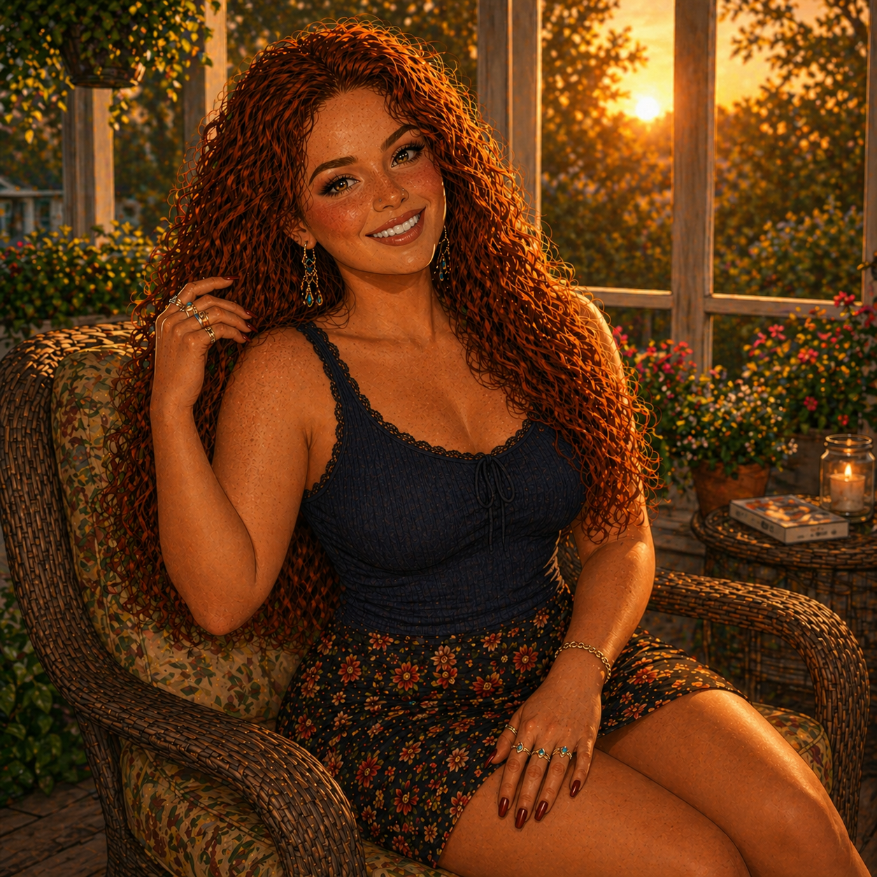 Cover art for Becky, the neighbor girl, a life sim scenario on AI Dungeon
