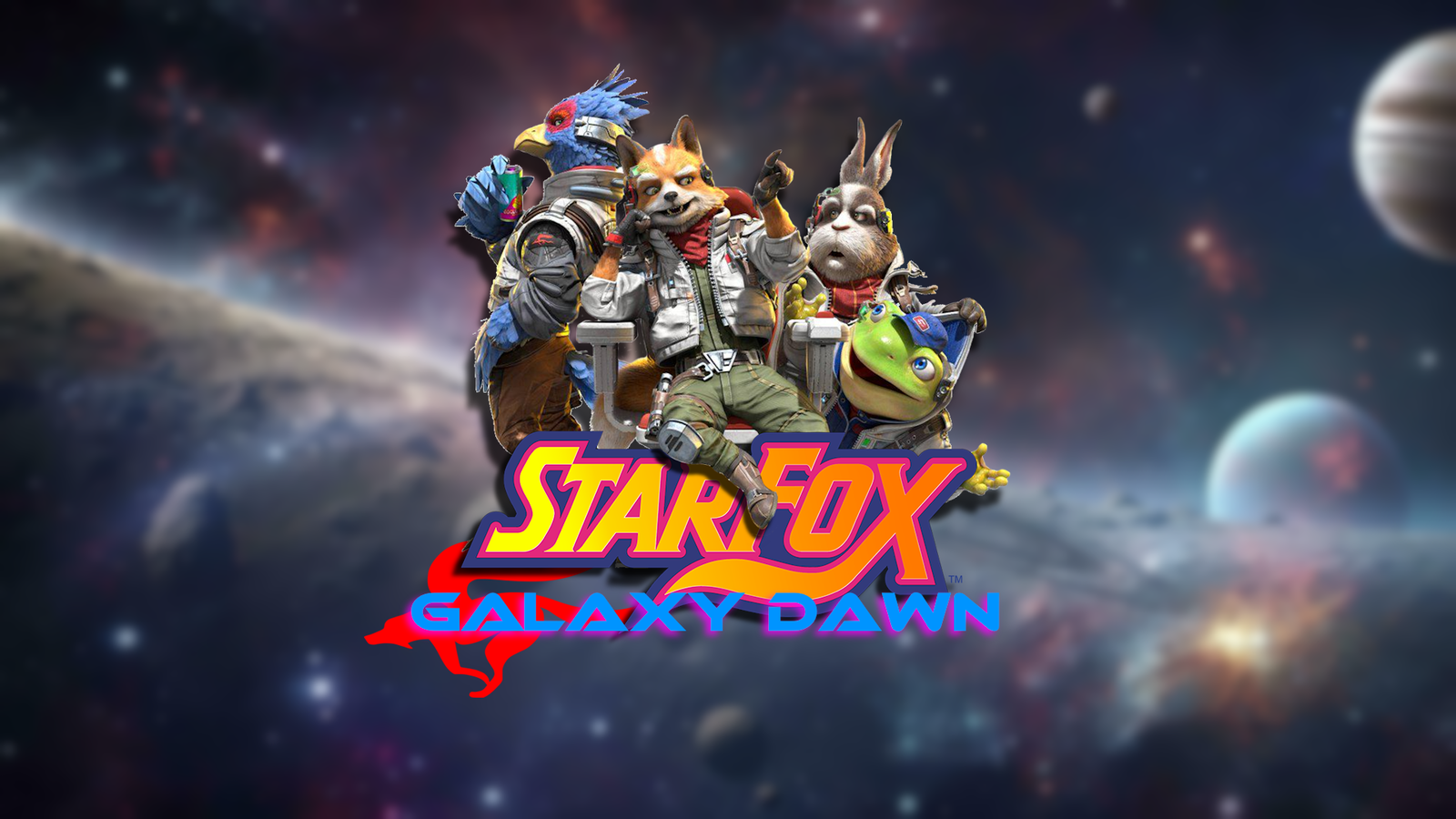 Cover art for Star Fox - Galaxy Dawn, a star fox scenario on AI Dungeon
