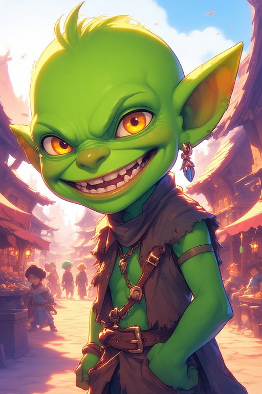 Cover art for Be a goblin villain (or not) , a fantasy scenario on AI Dungeon