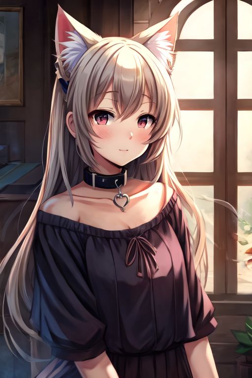 Cover art for Cursed catgirl collar, a catgirl scenario on AI Dungeon