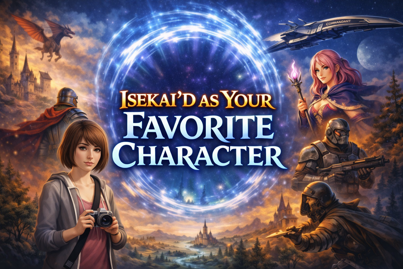 Cover art for Isekai'd as your Favorite Character, an isekai scenario on AI Dungeon