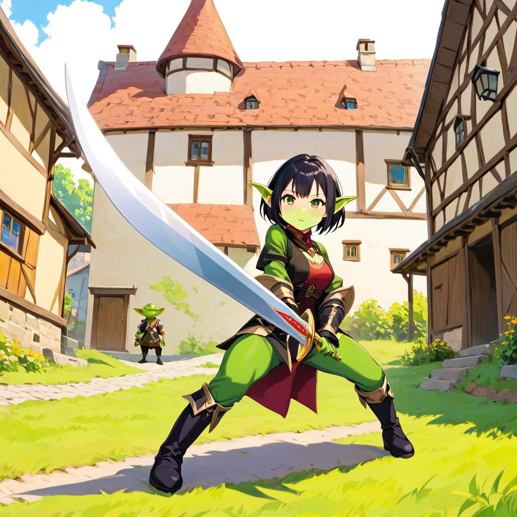 Cover art for Champion of the Goblin Realm, an adventure scenario on AI Dungeon