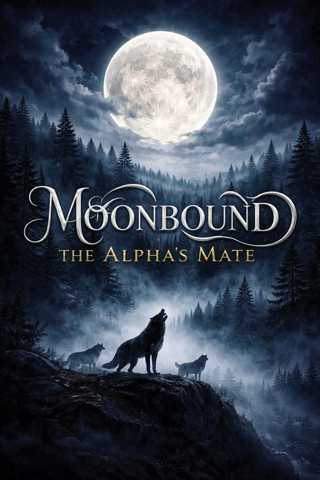 Cover art for Moonbound: The Alphas Mate, a romance scenario on AI Dungeon