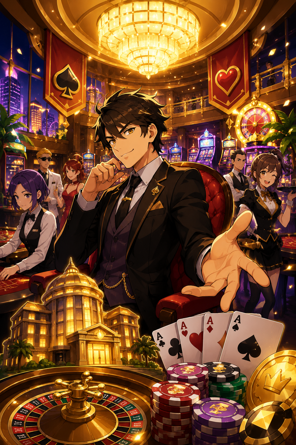 Cover art for Casino Tycoon - Be A Casino Manager!, a casino scenario on AI Dungeon