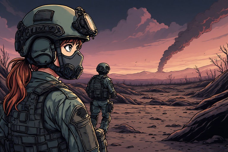 Cover art for The Air, a post apocalypse scenario on AI Dungeon