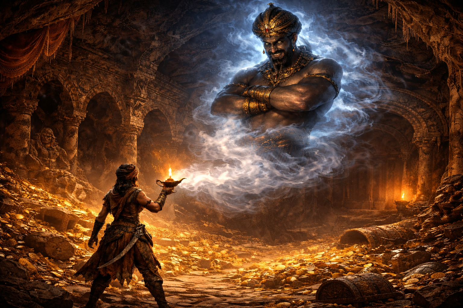 Cover art for You Are A Genie, an offmetagamer scenario on AI Dungeon