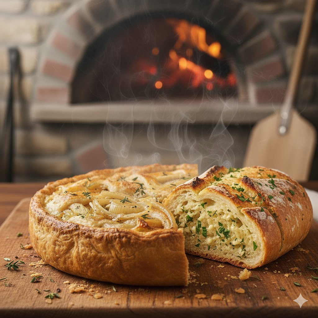 Cover art for Garlic Bread vs Onion Pie, an offmetagamer scenario on AI Dungeon