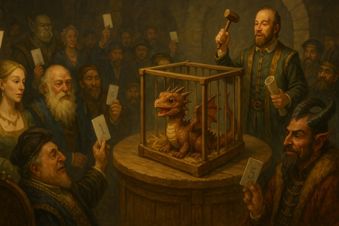 Cover art for Hatchling Auction, an offmetagamer scenario on AI Dungeon