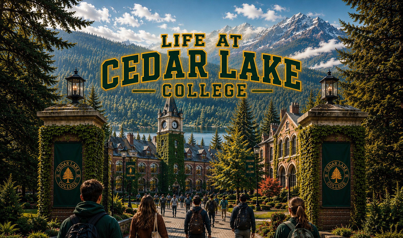 Cover art for Life at Cedar Lake college (1.2), a slice of life scenario on AI Dungeon