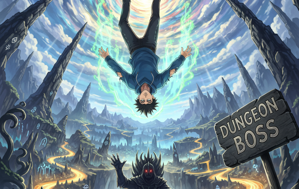 Cover art for Wait I'm A Boss?, an isekai scenario on AI Dungeon