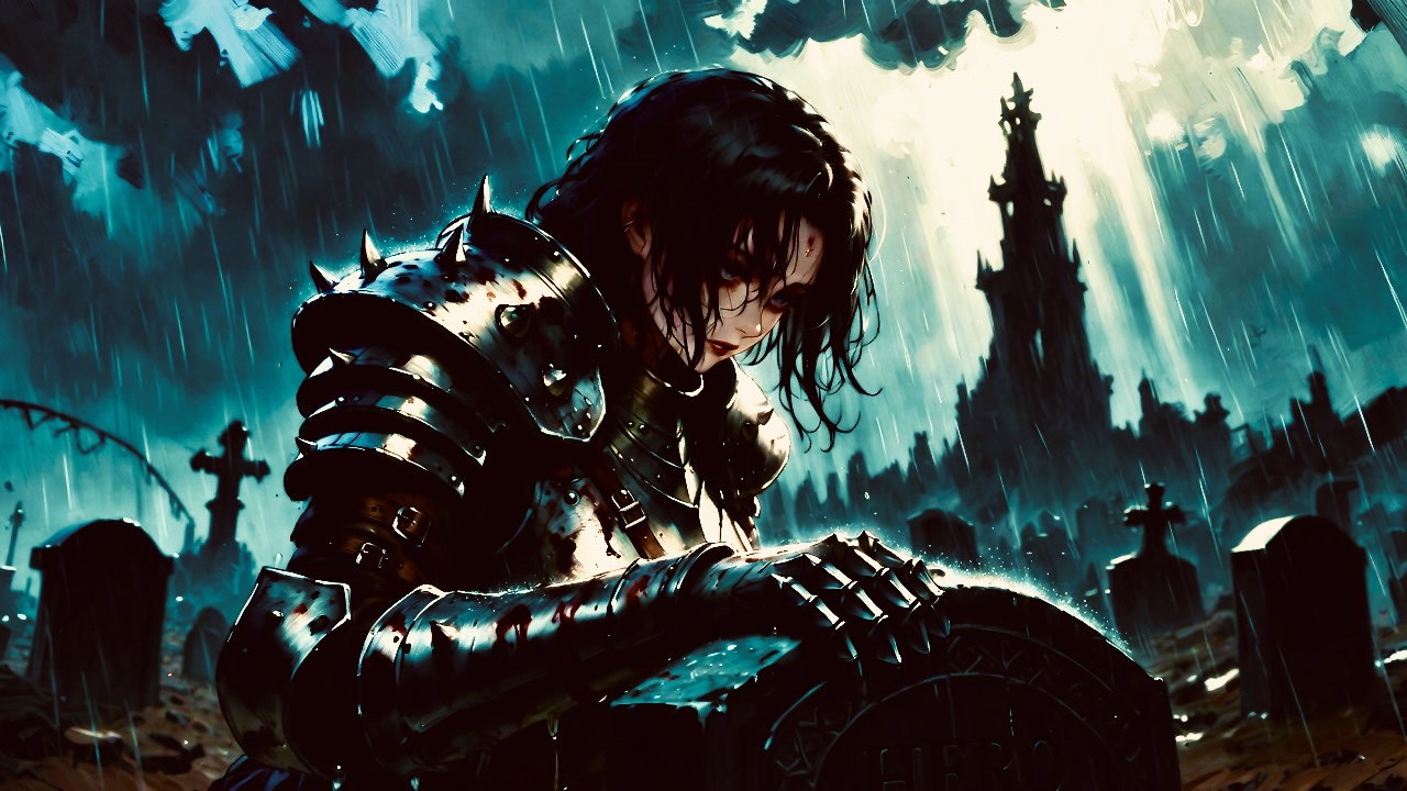 Cover art for Villainess at the Hero’s Funeral, an inner self scenario on AI Dungeon