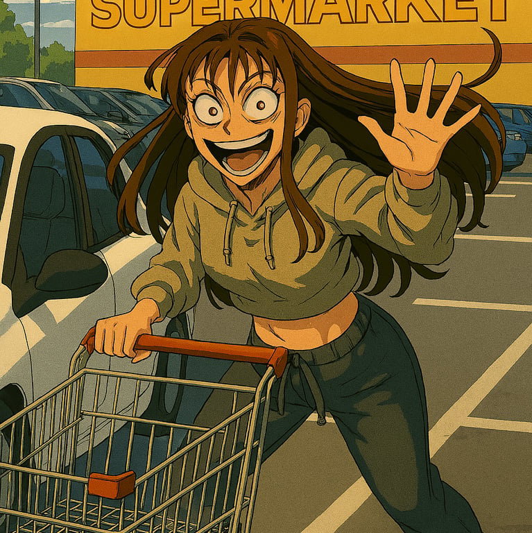 Cover art for Put Your Cart Back Or Else ππ, a comedy scenario on AI Dungeon
