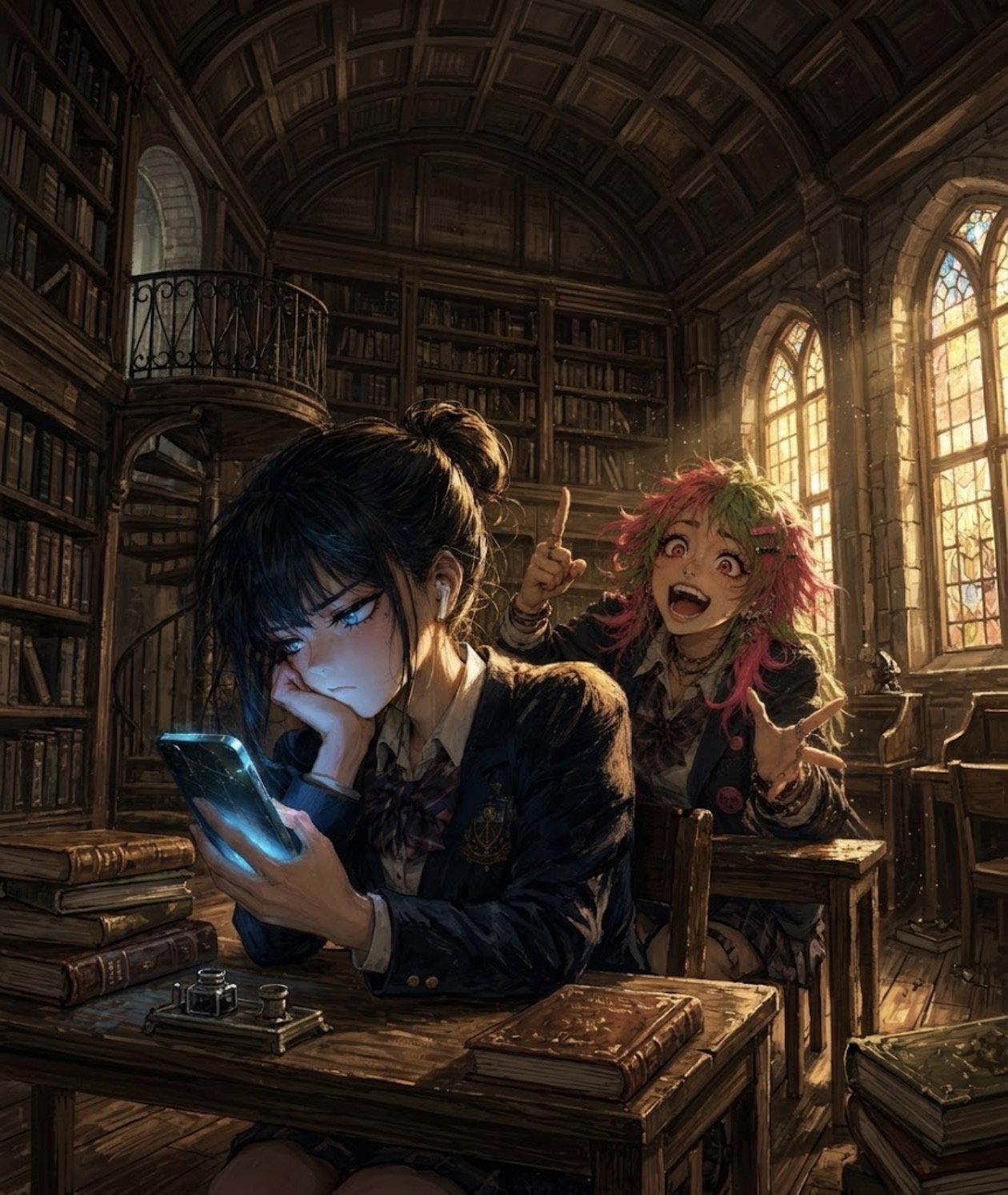 Cover art for So True Bestie…, an inner self scenario on AI Dungeon