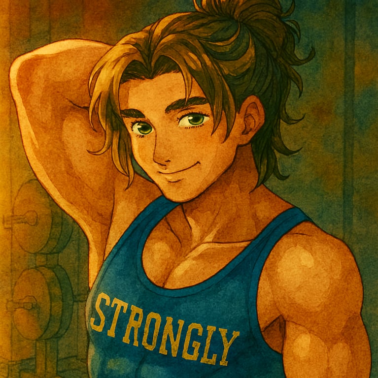 Cover art for Gym Bro ποΈββοΈ, a wholesome scenario on AI Dungeon