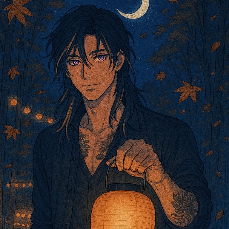 Cover art for Moonlight Lantern Festival π, a mystery scenario on AI Dungeon