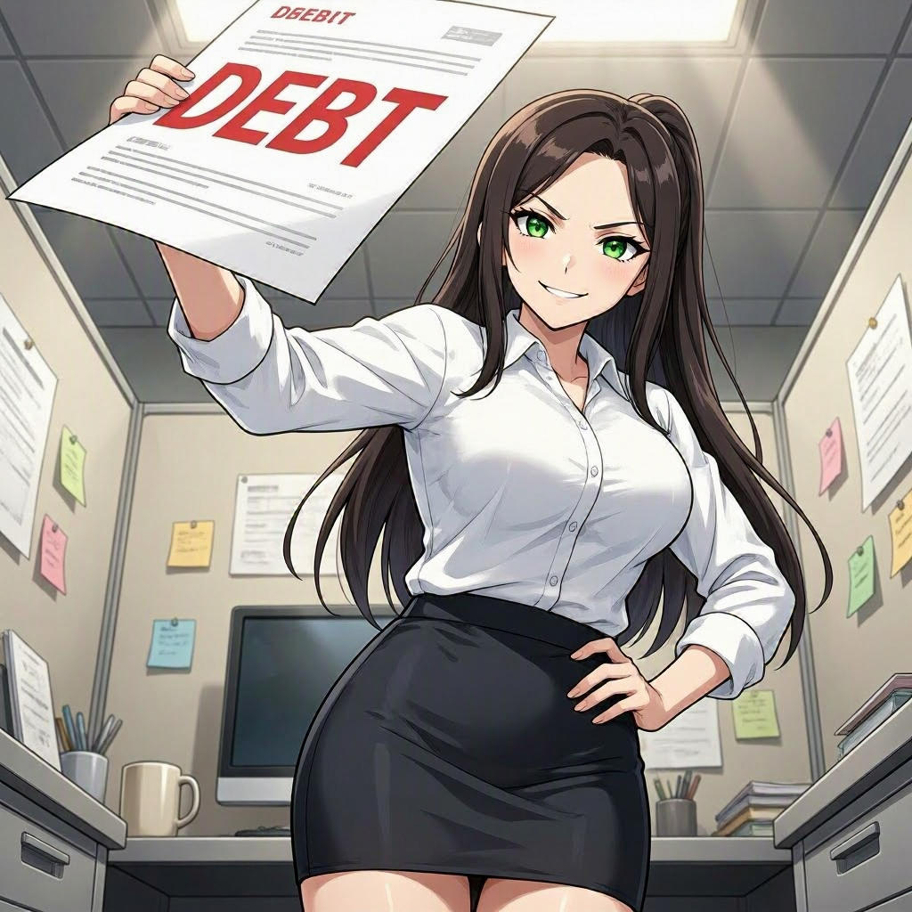 Cover art for INDEBTED~ 😳, an inner self scenario on AI Dungeon