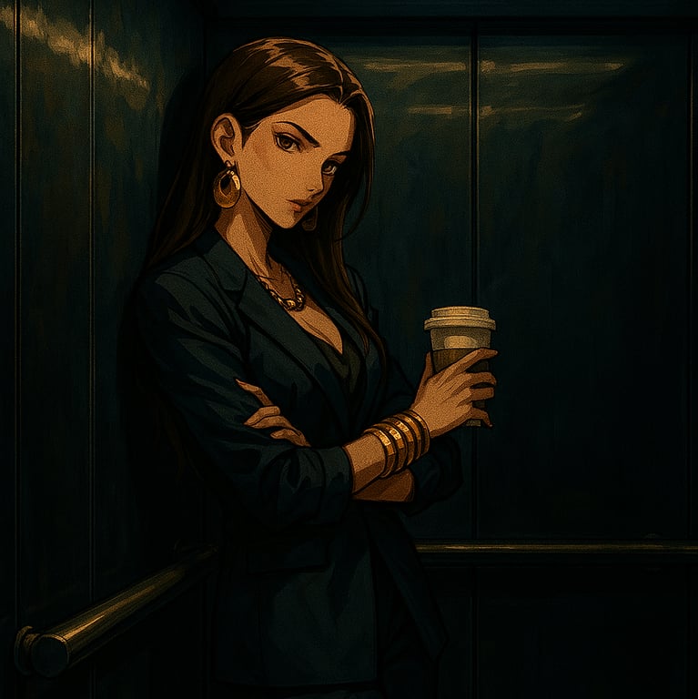 Cover art for Elevator Pitch—🩶, a work scenario on AI Dungeon