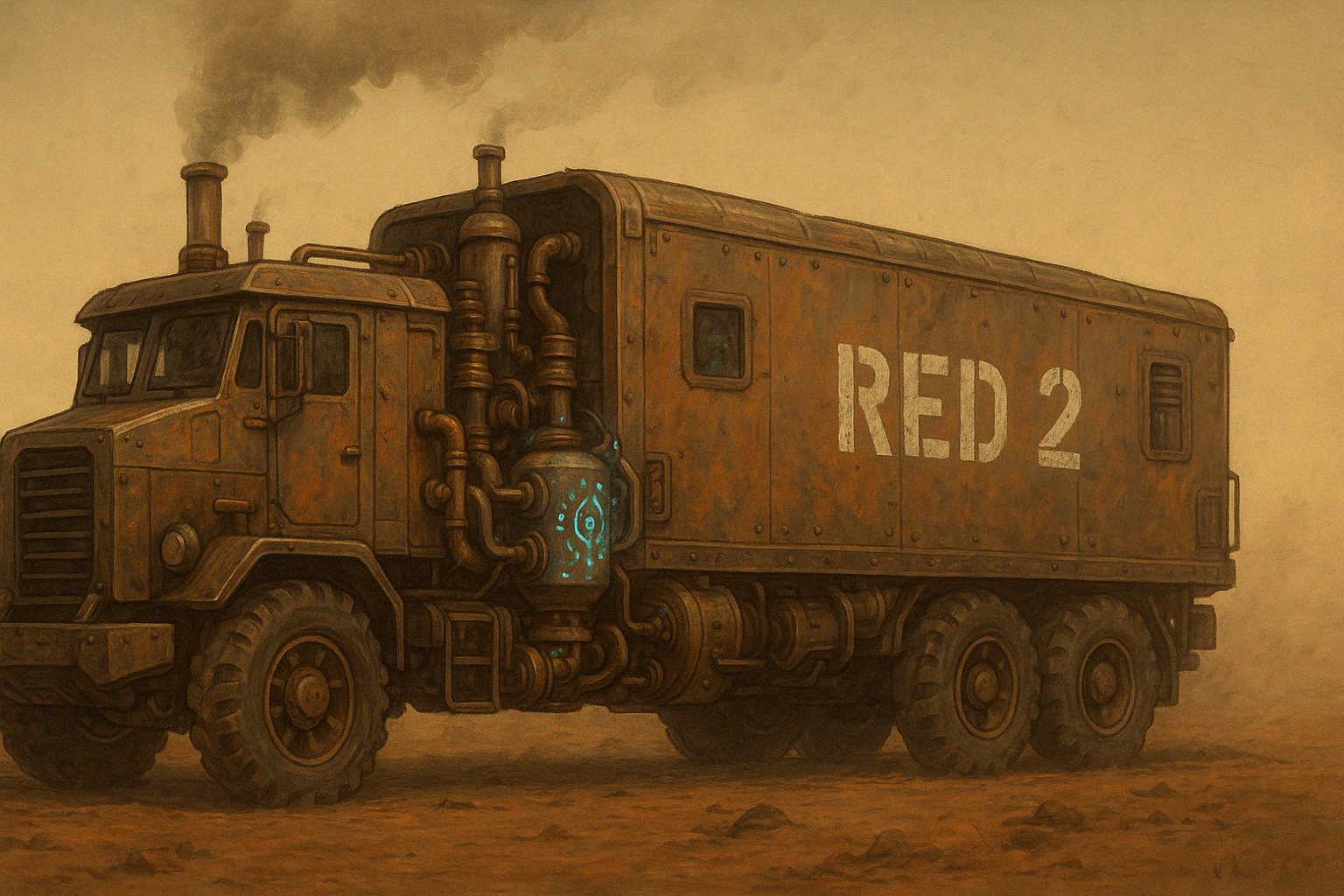 Cover art for Convoy Red Two, a convoy scenario on AI Dungeon