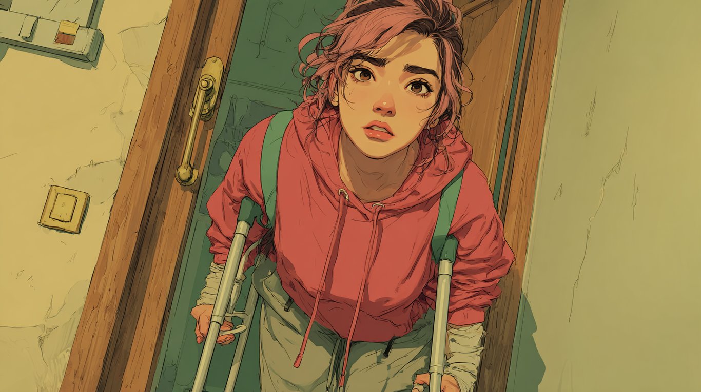 Cover art for April's Tumble, a help scenario on AI Dungeon