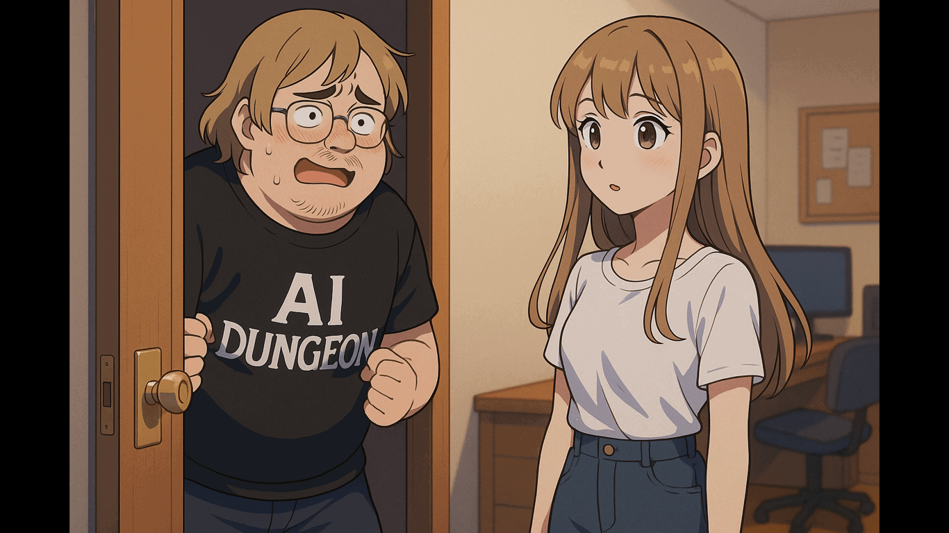 Cover art for AI Dungeon Player Meet-Cute's You (You are the Lyra), a humor scenario on AI Dungeon