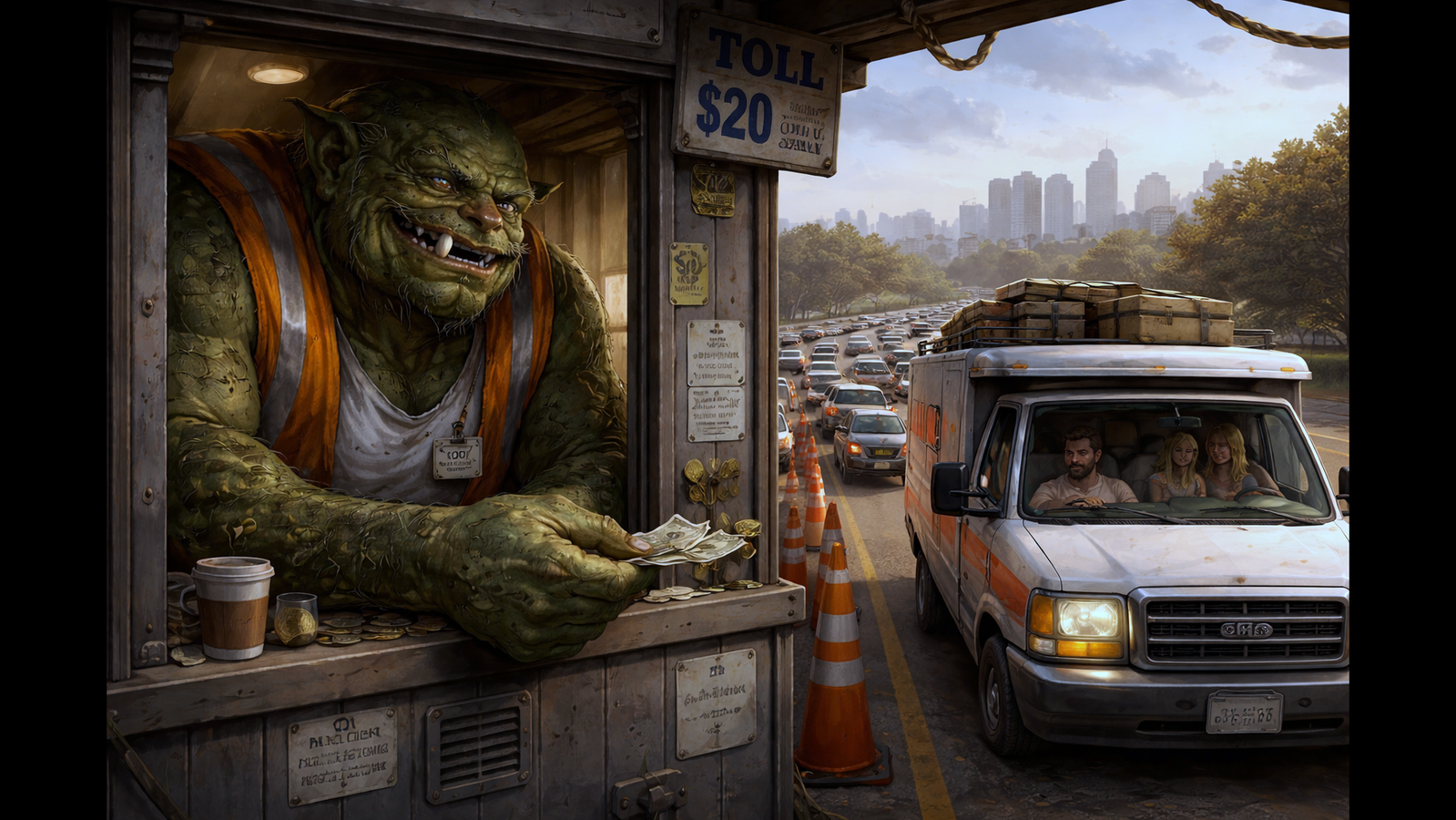 Cover art for Troll Operator, a comedy scenario on AI Dungeon