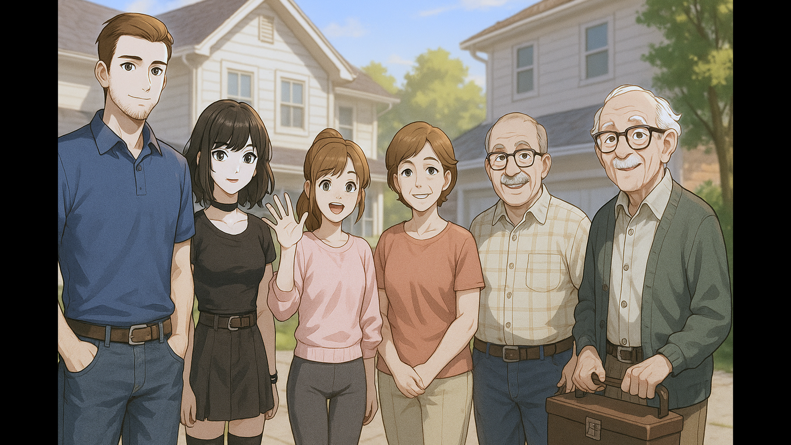Cover art for The Miller Exchange (You're an Exchange Student), a family scenario on AI Dungeon