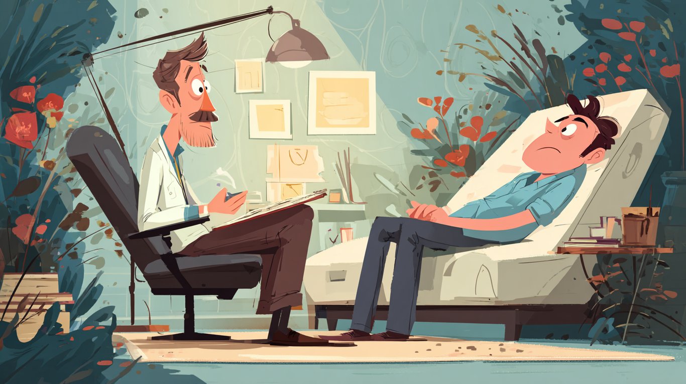 Cover art for Filling in for your Therapist Friend, a therapy scenario on AI Dungeon