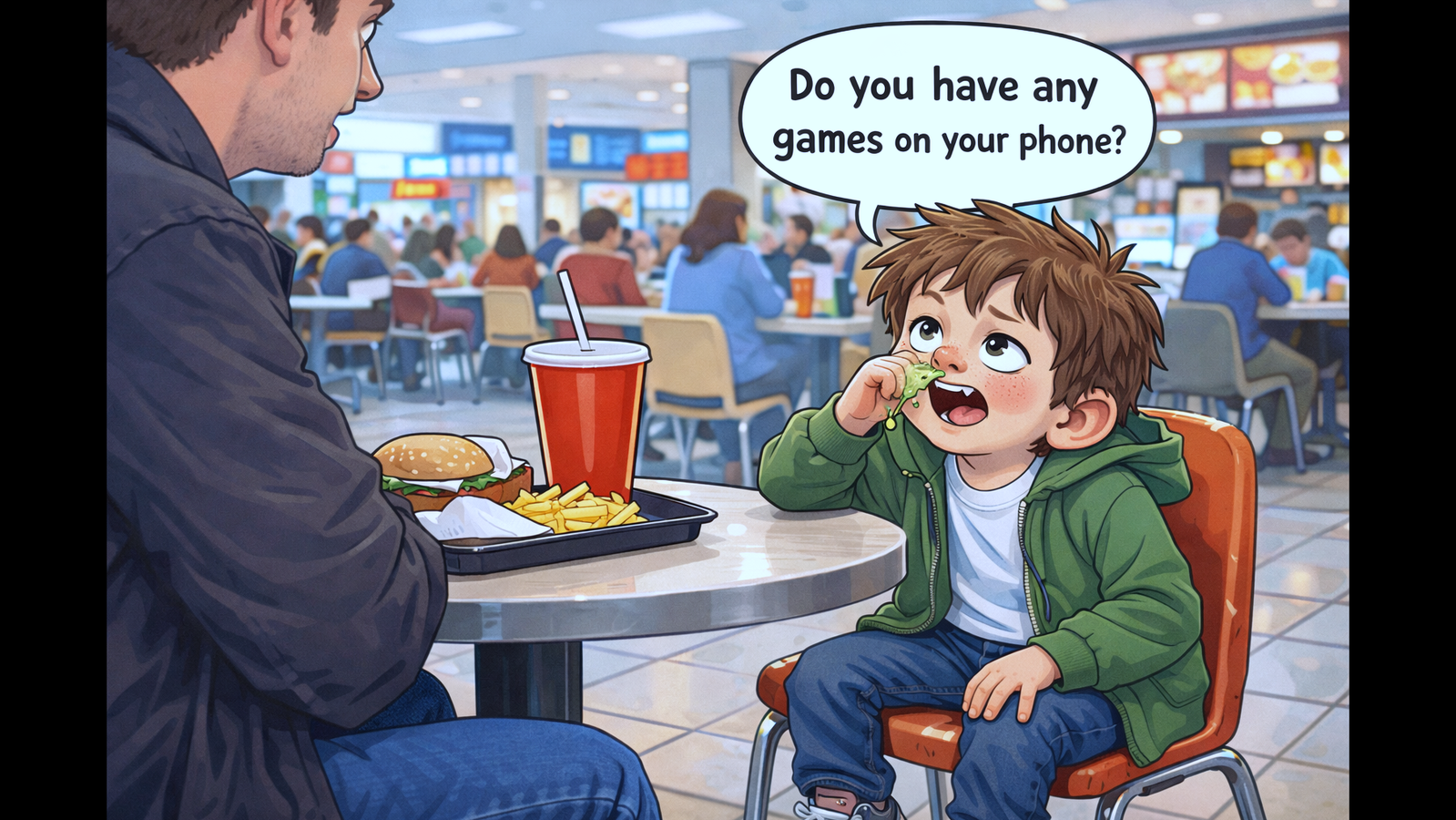 Cover art for Do You Have Any Games on your Phone?, a simple scenario on AI Dungeon