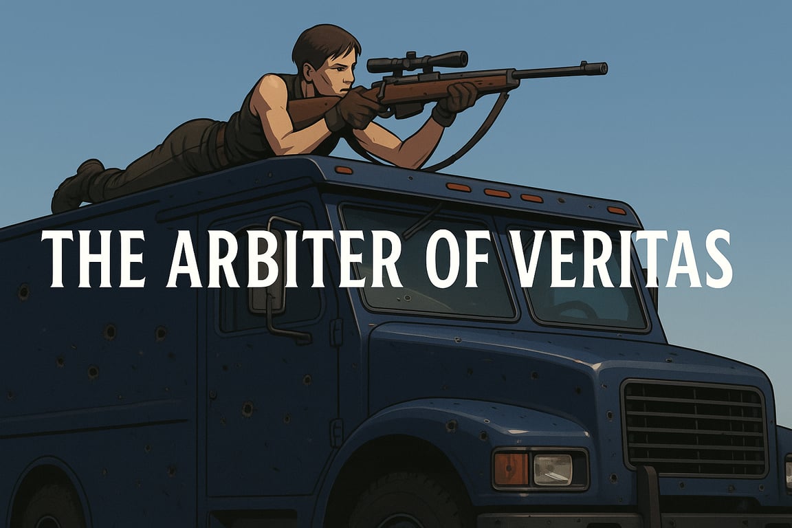 Cover art for The Arbiter of Veritas, an arbiter scenario on AI Dungeon