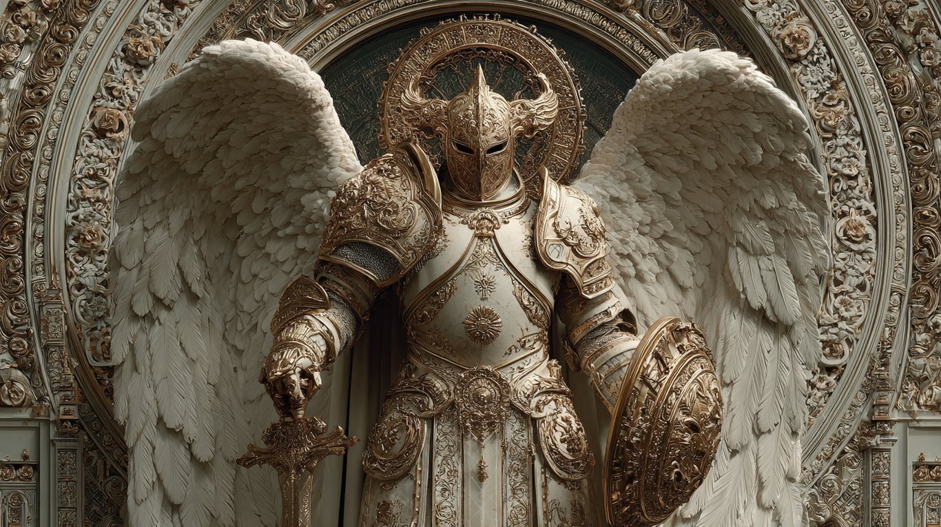 Cover art for Trial at the Pearly Gates, an angel scenario on AI Dungeon