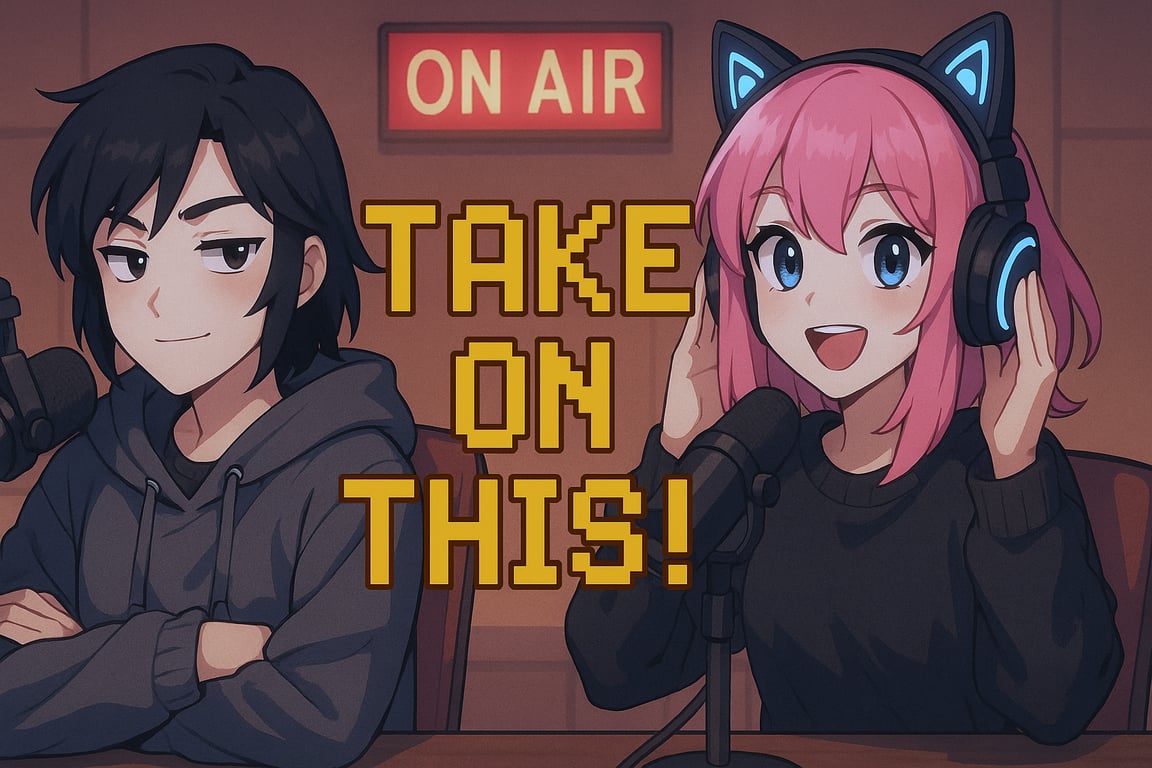 Cover art for 'Take On This!' College Radio Station Show, a radio scenario on AI Dungeon