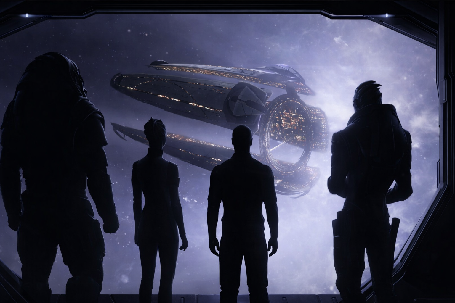 Cover art for Mass Effect Universe, a sci fi scenario on AI Dungeon