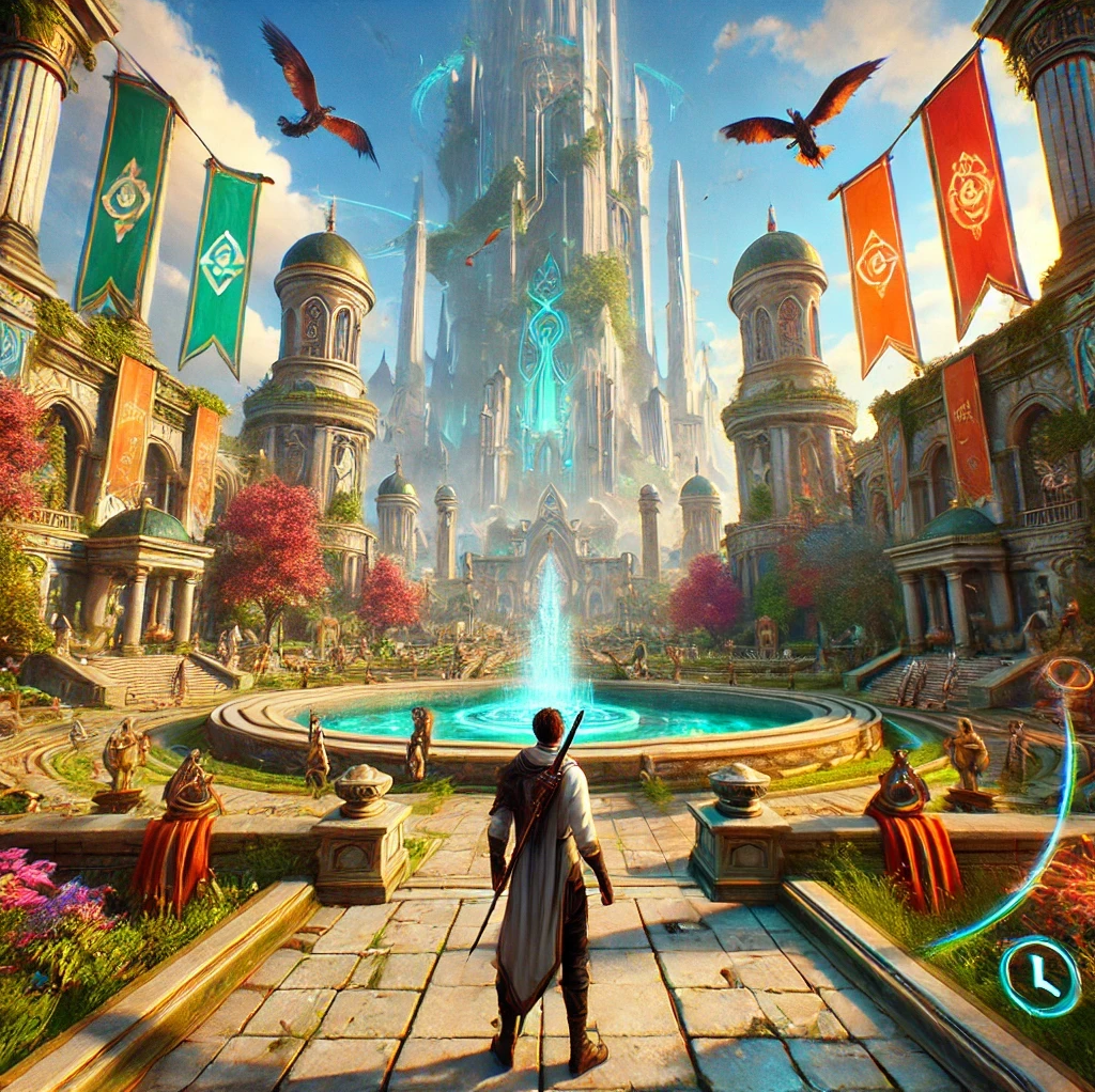 Cover art for Azoria MMO RPG ◥✥◤ V3.2, a sao scenario on AI Dungeon