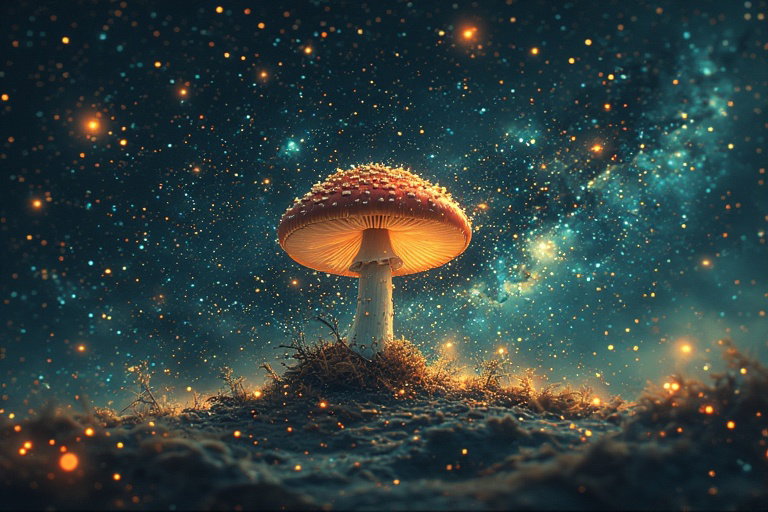 Cover art for You ate a Shroom, a pleasant scenario on AI Dungeon