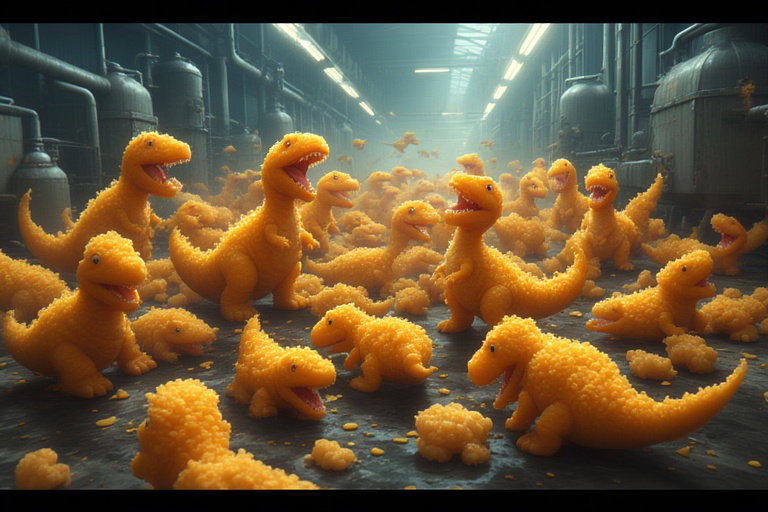 Cover art for Dino Nuggies, an inner self scenario on AI Dungeon