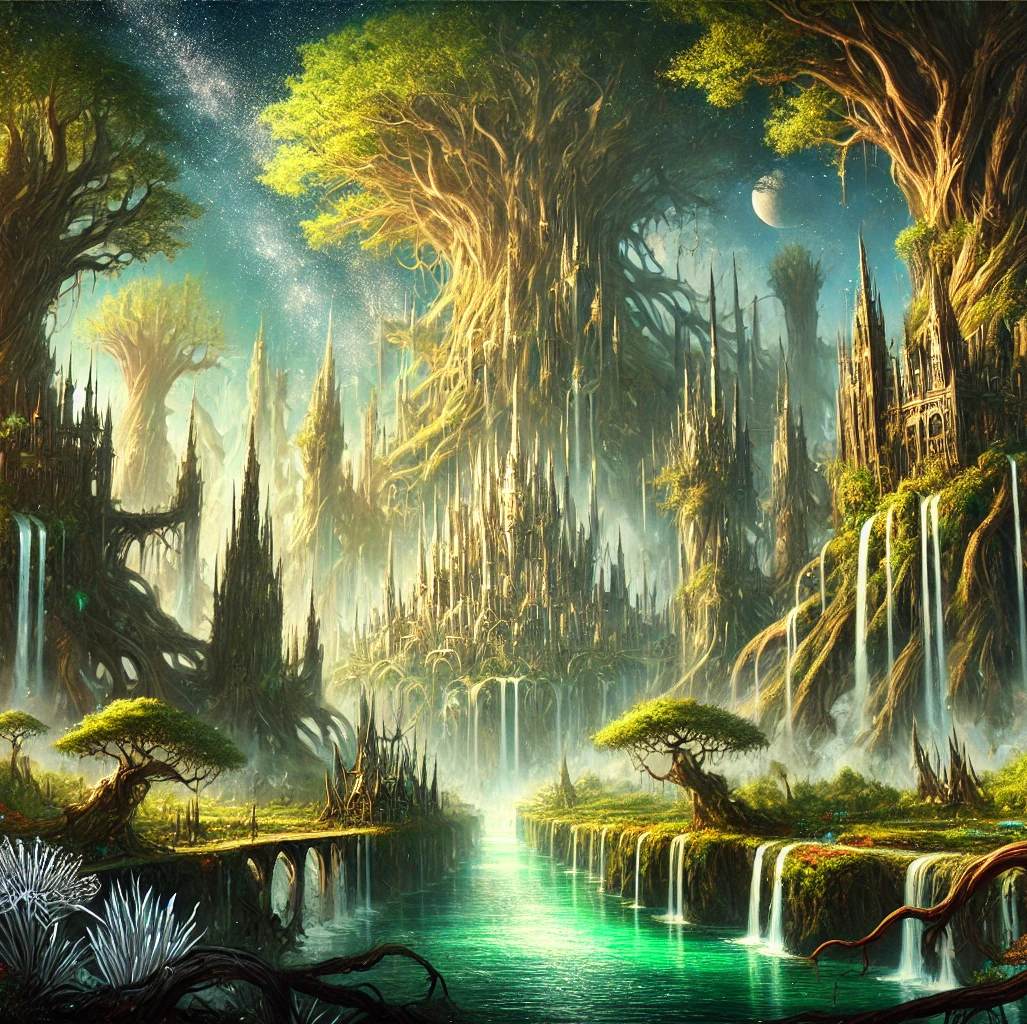 Cover art for Thrones of Thorns - An Adventurers Story, a fantasy scenario on AI Dungeon