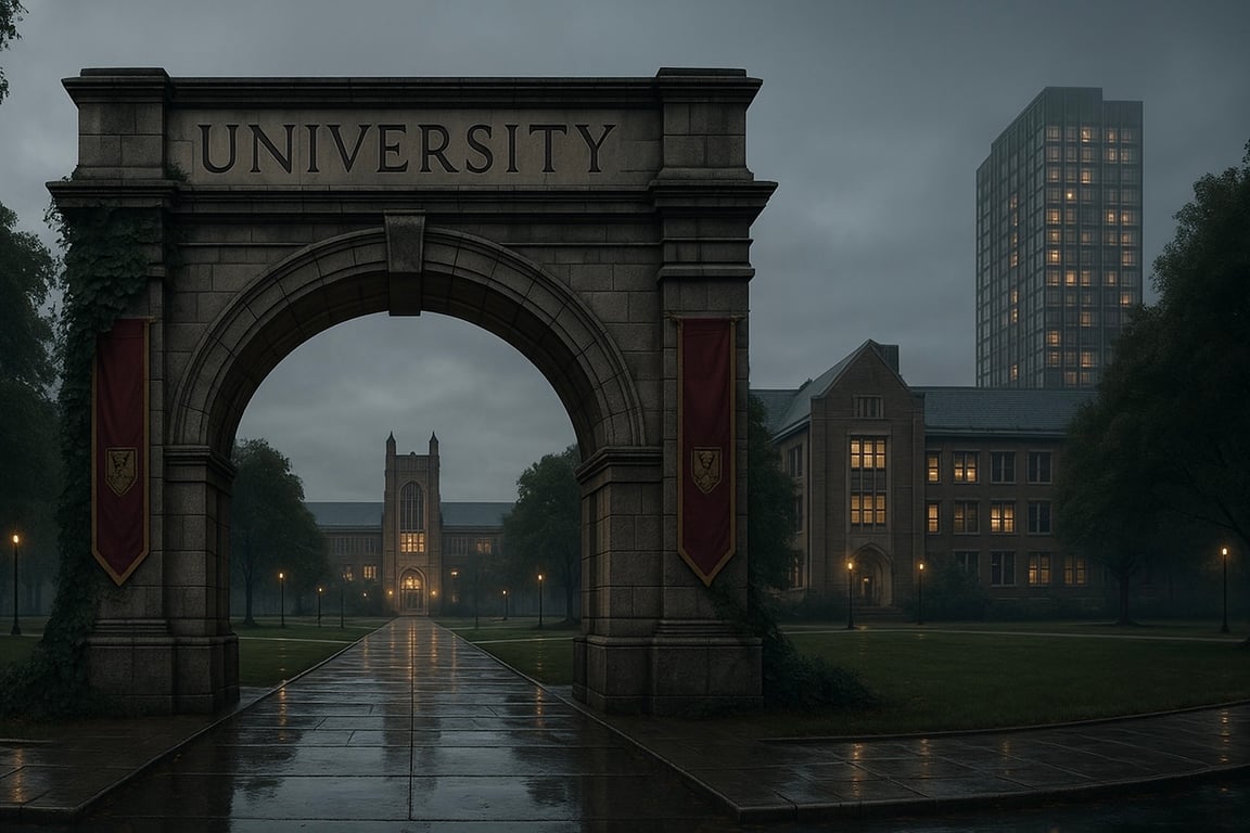 Cover art for University Simulator, an uni sim scenario on AI Dungeon