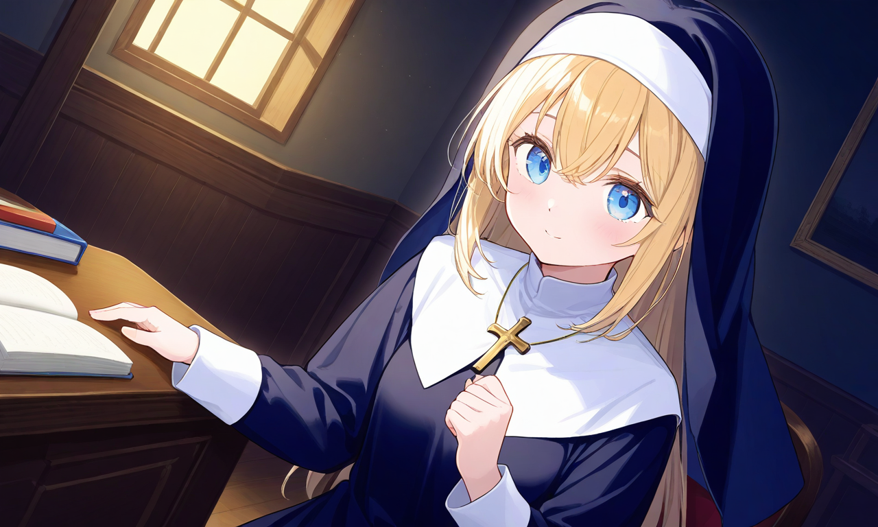 Cover art for I'm a sinner, Sister..., a nun scenario on AI Dungeon