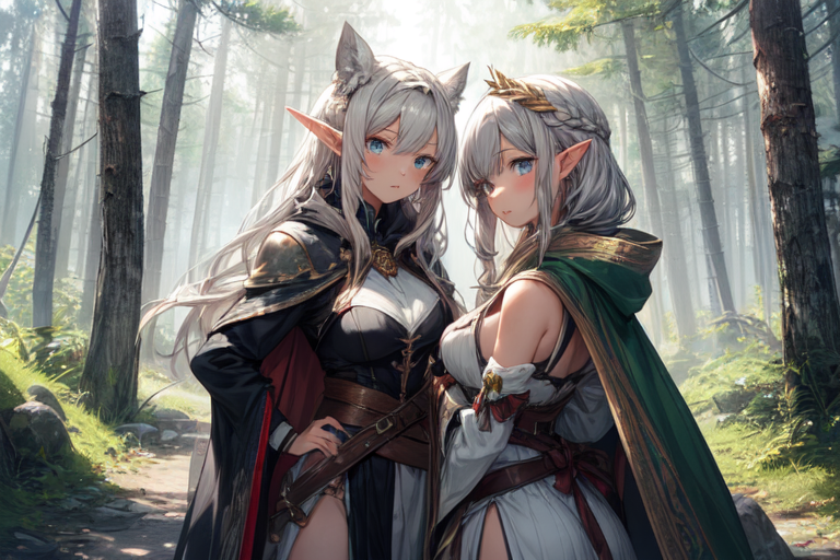 Cover art for Fantasy roommates, a fantasy scenario on AI Dungeon